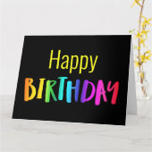 私たち全員から大きなカラフル誕生日ユニセックスカード カード (黄色い花)