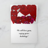 私たち全員から幸せなバレンタインデー カード (内部)