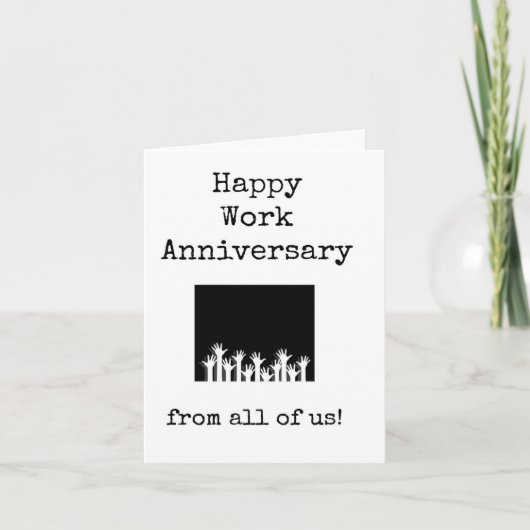 私たち全員から楽しい記念日 カード (正面)