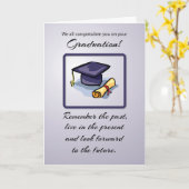 私たち全員から,卒業,過去を覚える カード (黄色い花)