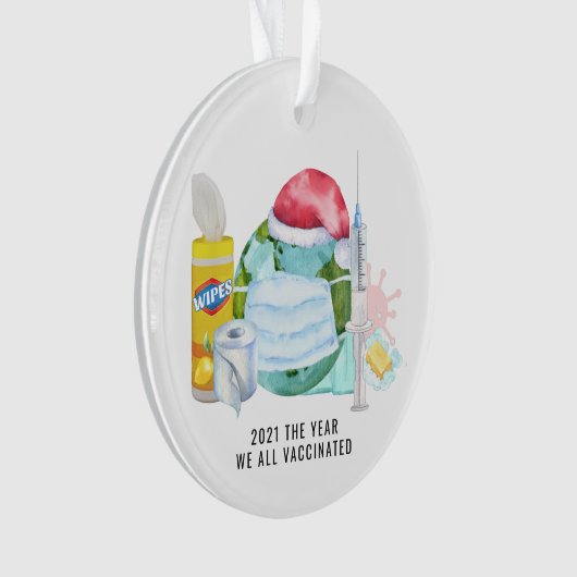 私たち全員が予防接種を受けた年 | 2021記念館 オーナメント (正面)