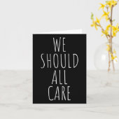 私たち全員が気にすべき、ICEを廃止しろ、移民問題 カード (黄色い花)