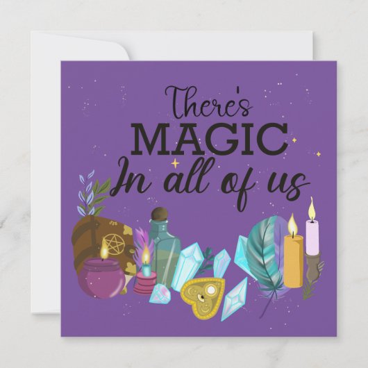 私たち全員に魔法がある 招待状 (正面)