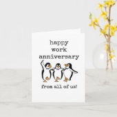 私たち全員のハッピーワーク記念日、かわいいカード カード (黄色い花)