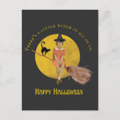 私たち全員のハロウィーンの小さな魔女 ポストカード (正面)