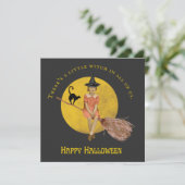 私たち全員のハロウィーンフラットカードの小さな魔女 (スタンド正面)