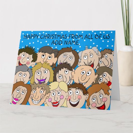 私たち全員の幸せなクリスマス カード (正面)