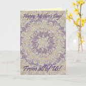 私たち全員の母の日用カード カード (黄色い花)