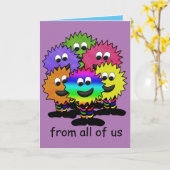 私たち全員の誕生日カードから カード (黄色い花)