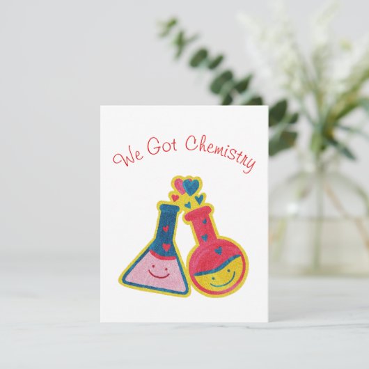私たち化学得キュートおもしろいヴァレンティーンズデイカード (スタンド正面)