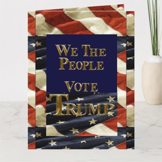 私たち国民はトランプに投票する カード (正面)