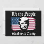 私たち国民はドナルド・トランプを支持する 2024 招待状 (正面)