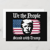 私たち国民はドナルド・トランプを支持する 2024 招待状 (正面/裏面)