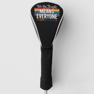 私たち国民は全ての人を意味する アメリカ憲法 LGBT ゴルフヘッドカバー