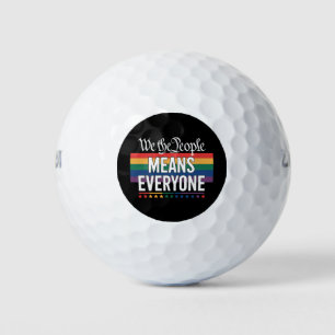 私たち国民は全員を含むことを意味する アメリカ憲法 LGBT ゴルフボール