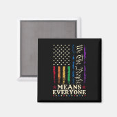 私たち国民は全員を意味する アメリカ憲法 LGBT マグネット (正面/裏面)