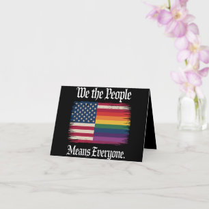 私たち国民は全員を意味する USA LGBT平等 カード