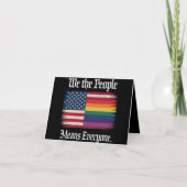 私たち国民は全員を意味する USA LGBT平等 カード (正面)