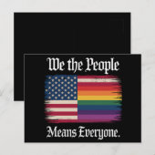 私たち国民は全員を意味する USA LGBT平等 ポストカード (正面/裏面)