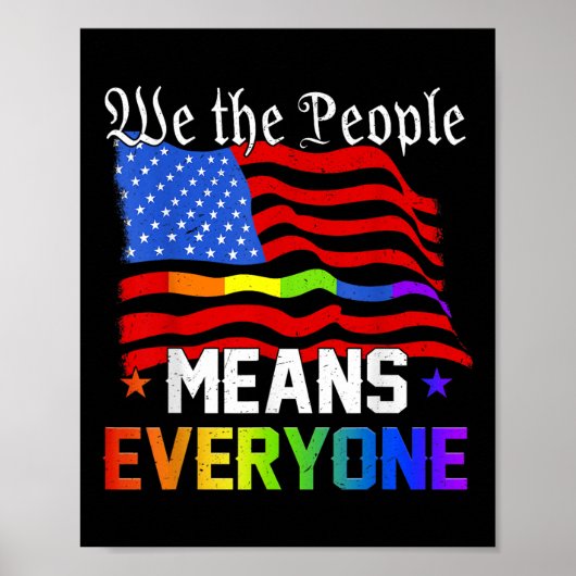 私たち国民は皆をアメリカ憲法Lgbtと呼ぶ ポスター (正面)