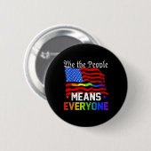 私たち国民は皆をアメリカ憲法Lgbtと呼ぶ 缶バッジ (正面&裏面)