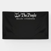 私たち国民は皆を意味する 横断幕 (横)