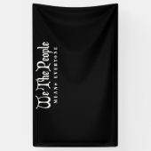 私たち国民は皆を意味する 横断幕 (縦)