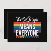 私たち国民は皆を米国の憲法LGBTと呼んでいる ポストカード (正面/裏面)