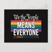 私たち国民は皆を米国の憲法LGBTと呼んでいる ポストカード (正面)