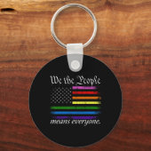 私たち国民は皆Usa Lgbtの平等を意味する キーホルダー (正面)