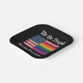 私たち国民は皆Usa Lgbtの平等を意味する ペーパープレート (傾斜あり)