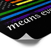 私たち国民は皆Usa Lgbtの平等を意味する ポスター (角)