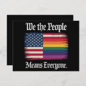 私たち国民は皆Usa Lgbtの平等を意味する ポストカード (正面/裏面)