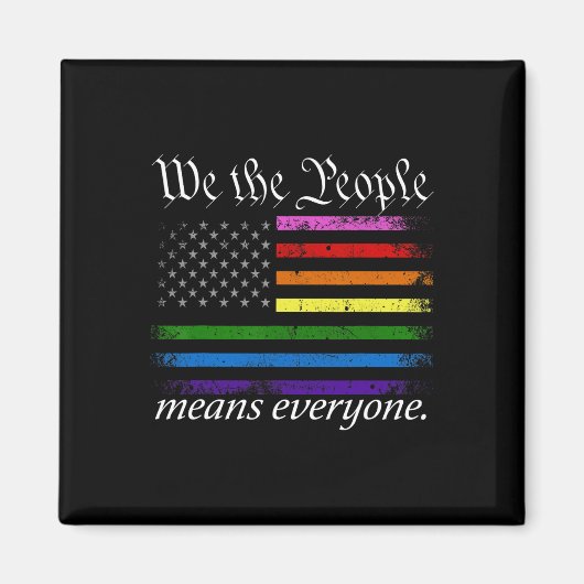 私たち国民は皆Usa Lgbtの平等を意味する マグネット (正面)