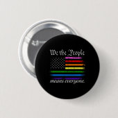 私たち国民は皆Usa Lgbtの平等を意味する 缶バッジ (正面&裏面)