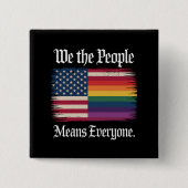 私たち国民は皆Usa Lgbtの平等を意味する 缶バッジ (正面)