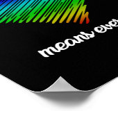 私たち国民は私たちがLGBをサポートするすべての人を意味する ポスター (角)