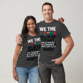 私たち国民は、議会で沈黙を続けた臆病者たちを決して忘れません。 Tシャツ (ユニセックス)