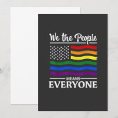 私たち国民はLGBTQプライド月間を意味する みんな 招待状 (正面/裏面)