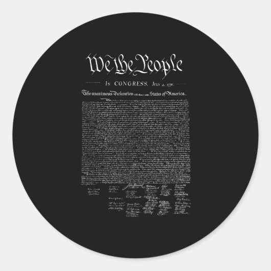私たち国民 _ 私たち独立宣言 ラウンドシール (正面)