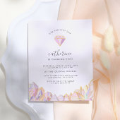 私たち大切の宝石ガーリー誕生会 インビテーションポストカード