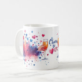 私たち夫婦の乾杯 カップル チャンピーンワイン 結婚式 コーヒーマグカップ (正面左)