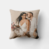 私たち夫婦の初めてのクリスマス写真 クッション (裏面)