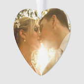 私たち夫婦の初めてのクリスマス ウェディングフォト オーナメント (正面)