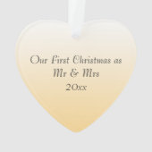 私たち夫婦の初めてのクリスマス ウェディングフォト オーナメント (裏面)