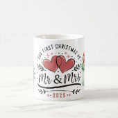私たち夫婦の初めてのクリスマス Mr. and Mrs. Mug コーヒーマグカップ (中央)