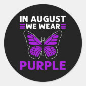 私たち威厳がある衣服パープル。過剰摂取認識度 ラウンドシール (正面)