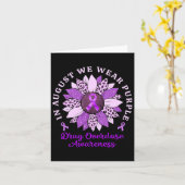 私たち威厳がある衣服紫ひまわり薬オーバードーズ戦争 カード (黄色い花)