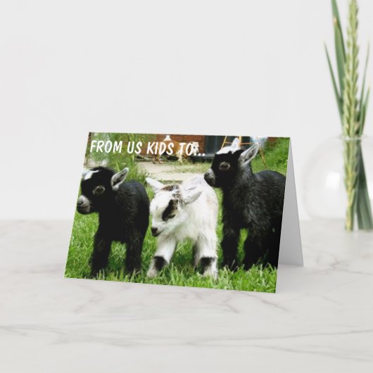 私たち子供から子供までYOU誕生日 カード (正面)