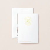 私たち子供は手書きの生まれ金ゴールドクリスマス 箔カード (裏面封筒付き)